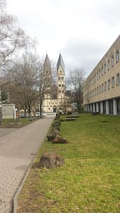 Basilika St. Kastor Deutsches Eck Rhein Koblenz bei Drachenwolke Geschichte