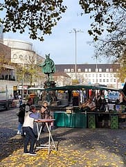 Neumarkt / Markttag in Moers