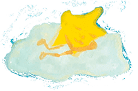 Gedicht Mond, Gute Nacht Geschichte, schlafender Stern