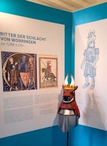 Informationstafel Ritter in der Burg Linn