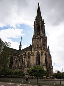 Evangelische Gedächtniskirche mit Luther Denkmal in Speyer