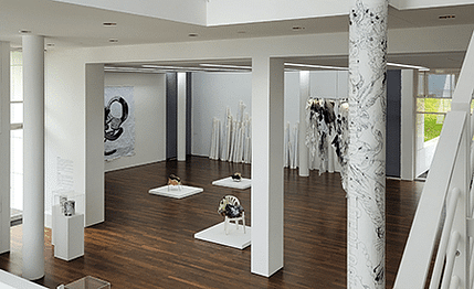 Arp Museum - neuer Trakt Richard Meiers mit einer Ausstellung von Franziska Nast